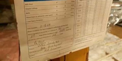 R30 Insulation - 15 years ago anyway!